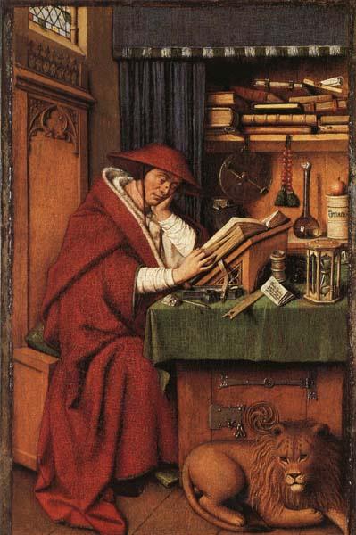 Jan Van Eyck Hl.Hieronymus Sweden oil painting art
